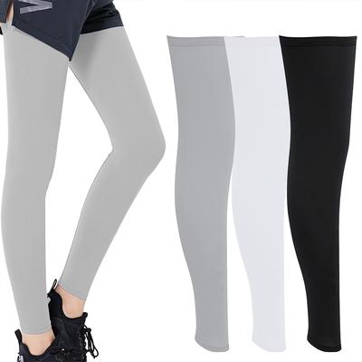 Защита ледяного шелка, летние баскетбольные компрессионные штаны, нескользящие длинные рукава, футбольные штаны