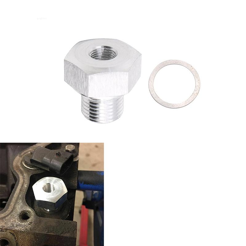Oil Pressure Sensor Adapter M16 X1.5 to 1/8 NPT for GM LS Series Engines - Automotive Engine Oil Pressure Monitoring Accessory