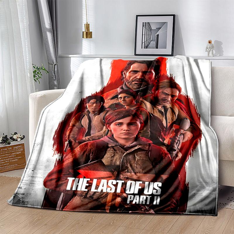 The Lost Of Us Flannel Blanket Soft Warm All-Season Throw, Design for Camping, Car Travel, Hiking Sofa, Bed, Office Perfect Gift for Parties