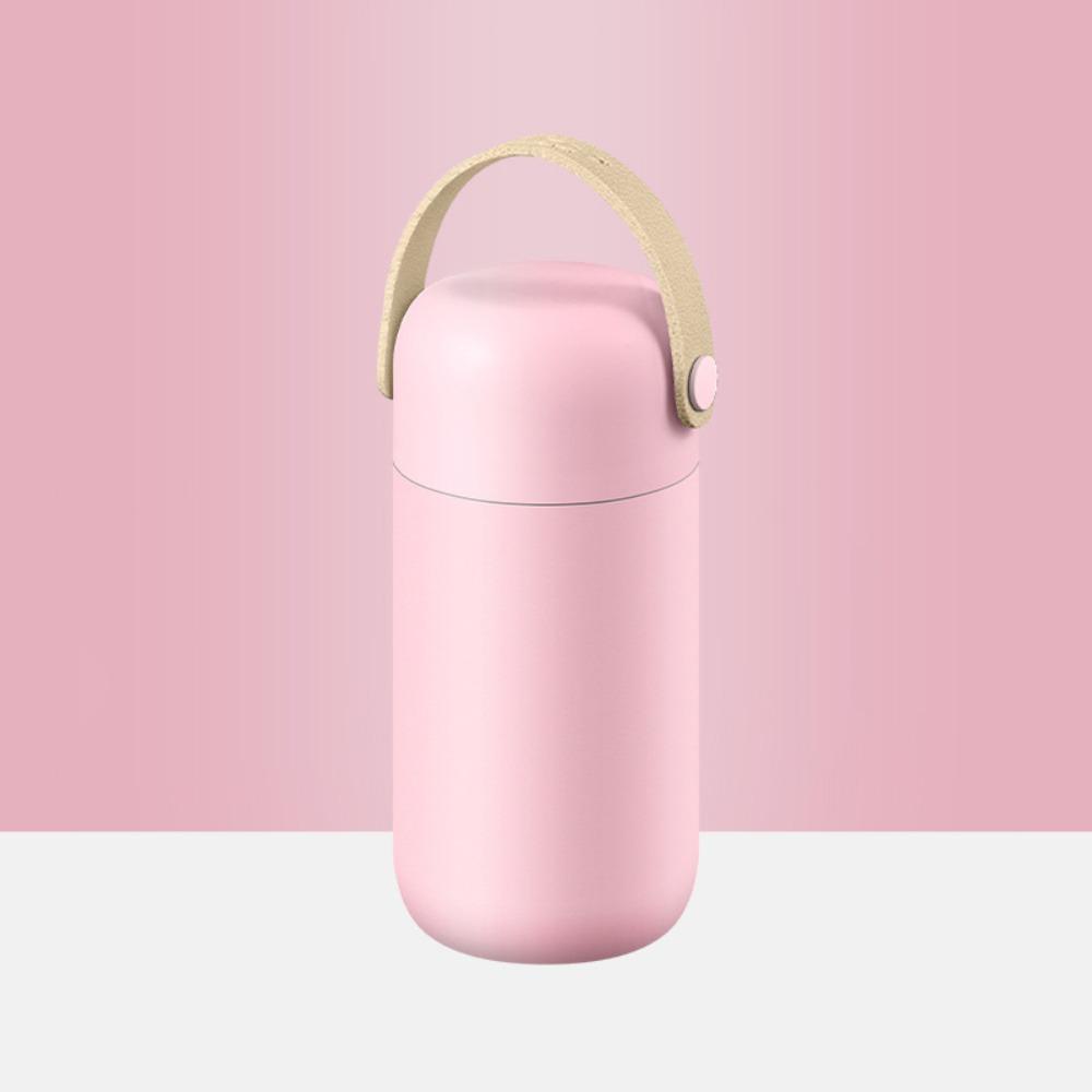 Термос с двойными стенками, кружка для кофе с кожаной ручкой, карманный стакан для бутылки, термос для офиса