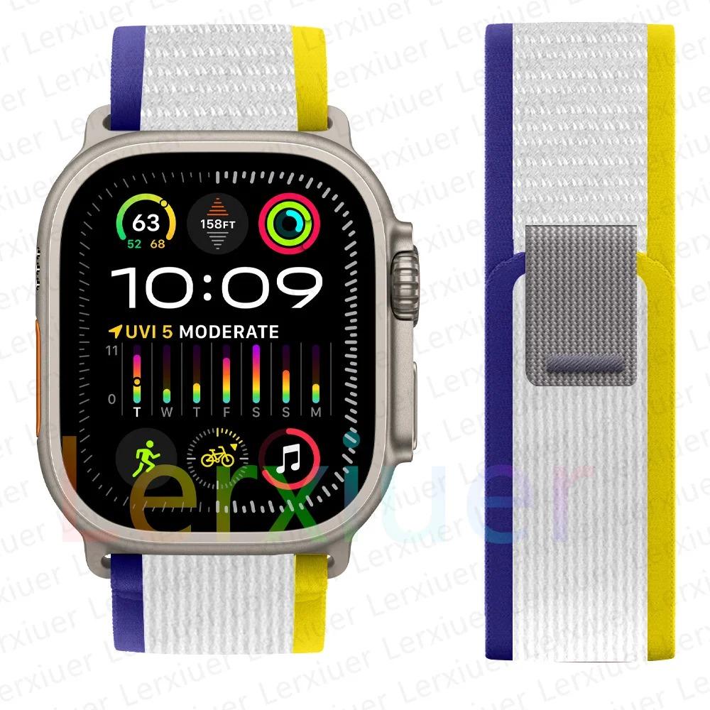 Ремешки для Apple Watch ultra2 ремешок 49мм 46мм 42мм 44мм 40мм 45мм 41мм Trail loop браслет correa iwatch series se 3 7 8 9 10 11