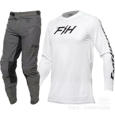 1 Durable Off-Road Mountain Trail Cycling Jersey Pants Set Men Women Quick-Dry Breathable Motocross Style Riding Gear