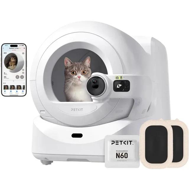 PETKIT Purobot Ultra Automatic Cat Litter Box with Rotating AI Camera and Waste Bagging