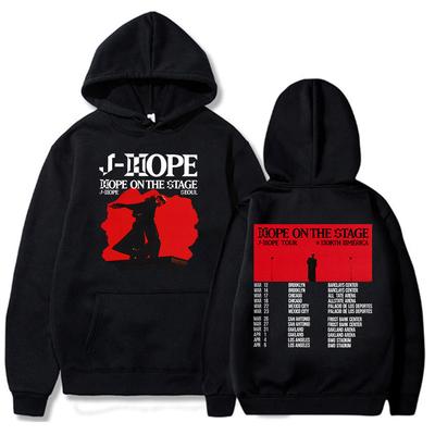 Корейский танцор J-Hope Новые худи Толстовка с тура Hope on The Stage Унисекс Повседневная одежда Эстетичный пуловер