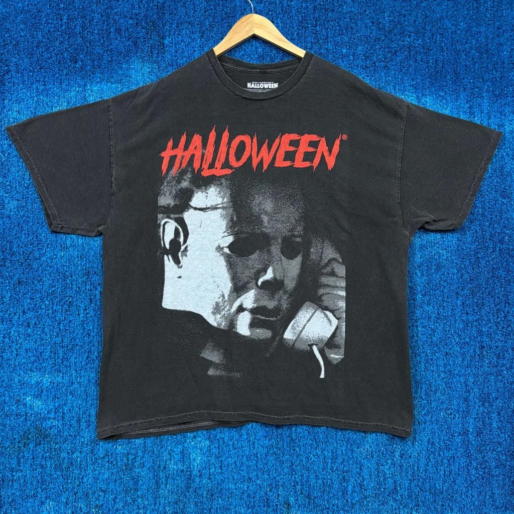 Halloween Michael Myers Callin Oversized Horror Movie Tee XL