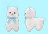Плюшевая игрушка Amuse Alpacasso Ribbon BIG Shiro-chan, Общая длина прибл.. 38см 703648