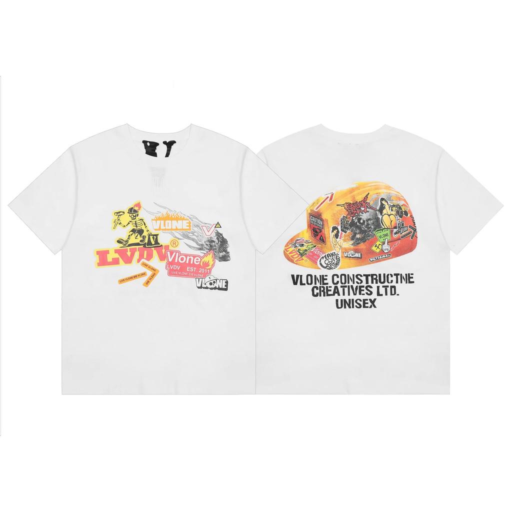 AmiriVLONE FOG Футболка с коротким рукавом Death God Limited Edition Оверсайз Уличная одежда Свободный принт Американский Juice WRLD
