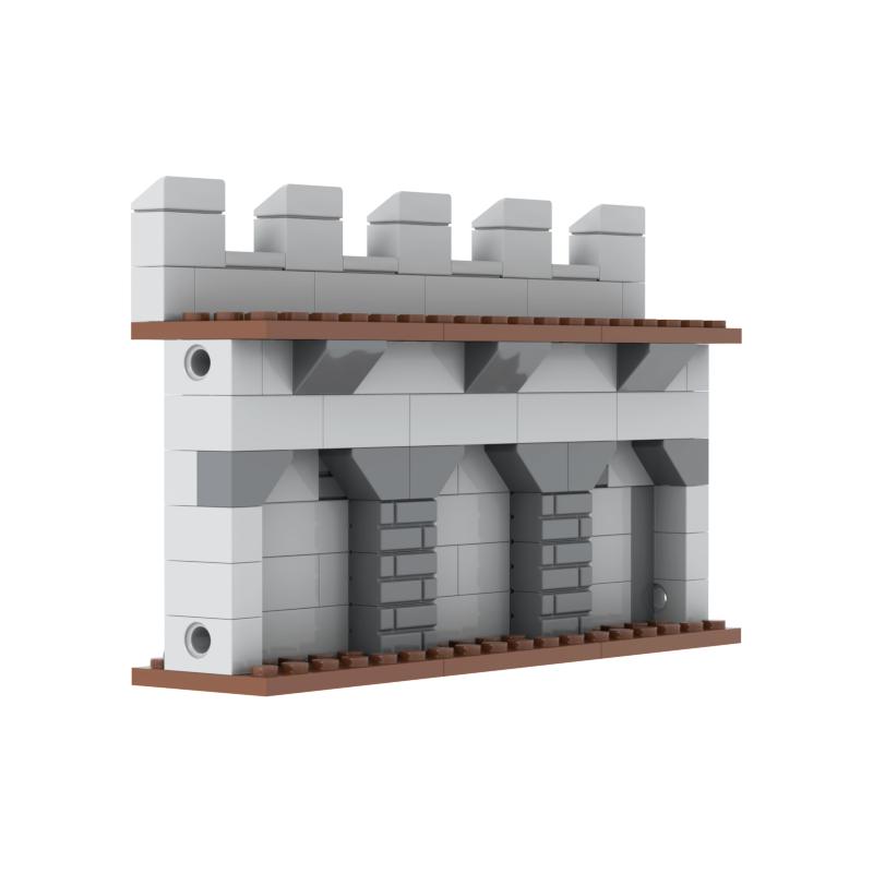 Walls Medieval Middle Age Building Blocks Toy Collection Kids Assembly Classic Brick Souvenir Decoration Horse Shed