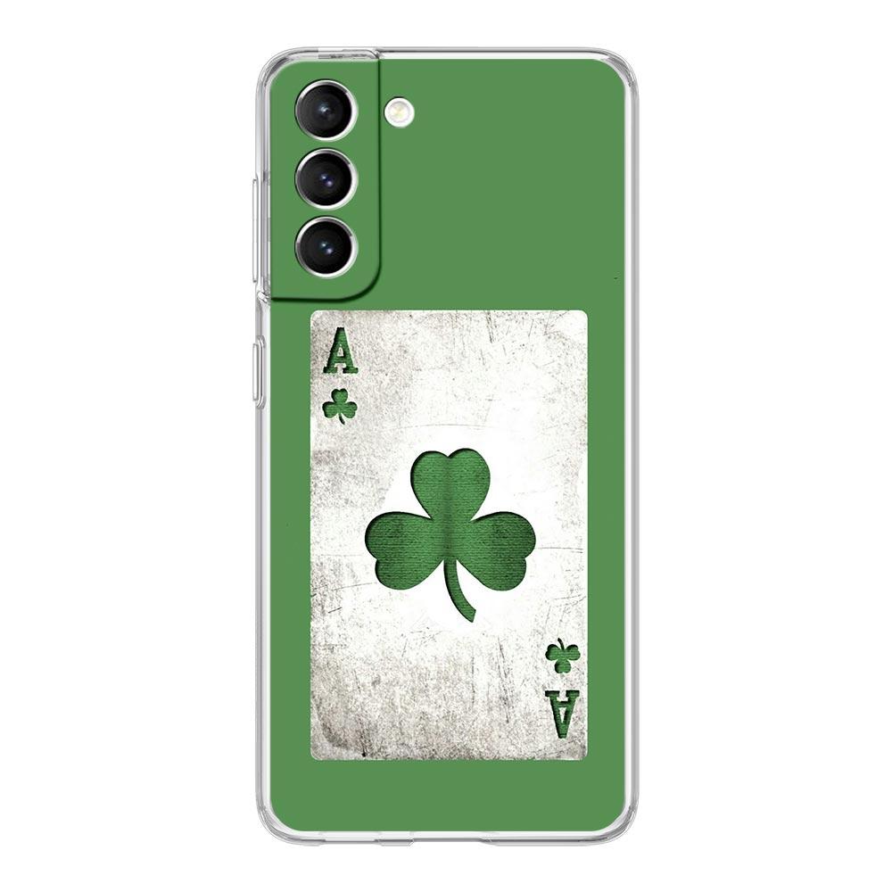 Phone Case For Samsung Galaxy S25 Edge S24 S23 FE S22 Ultra S20 S21 5G S10 Plus S10E Soft Clear Cover Ireland Flag
