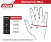 RDX MMA Sparring Gloves T15 Noir Black Small