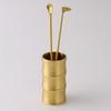 Медная бутылка для благовоний Посуда для благовоний Ремесла Бамбуковая ваза Бутылка для благовоний Латунная бутылка для хранения Церемония Чайные украшения
