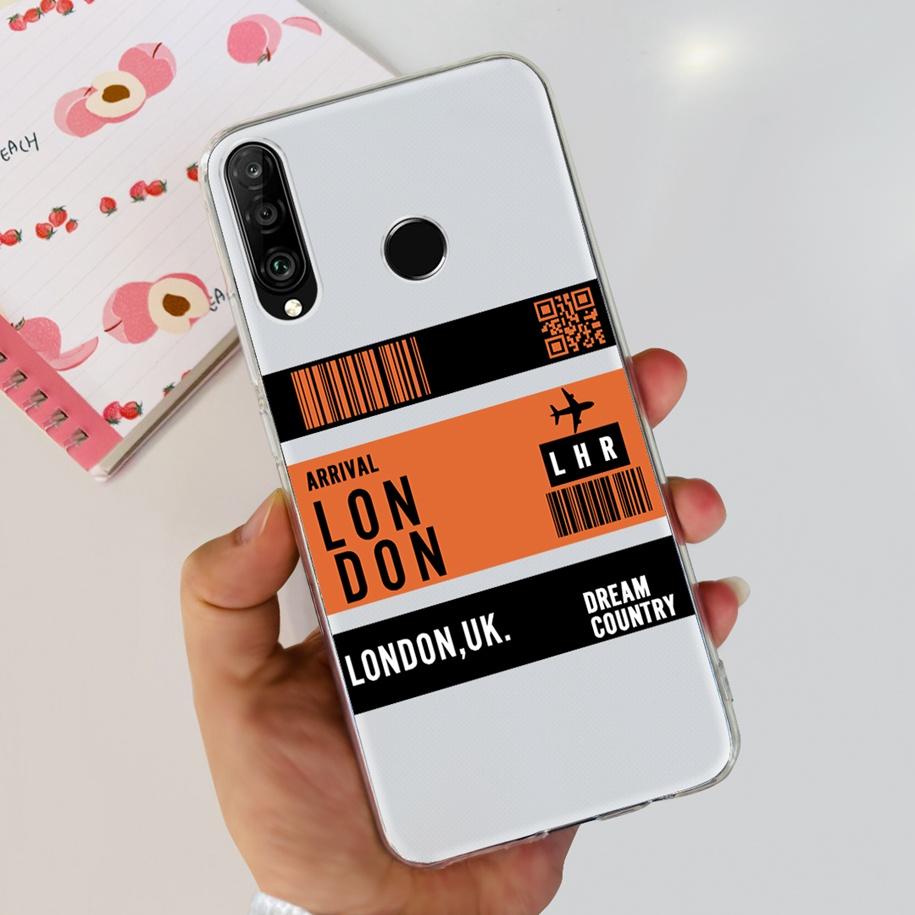 For Huawei P30 Lite Case 2020 Fashion Flower Bumper Soft Silicone Clear Cover For Huawei P30 Lite Pro Fundas P 30 P30Lite Hoesje