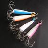 Luminous Jigs Angling Squid Hook with fish eyes Octopus Bait Fishing Tackle Wood Shrimp Lures