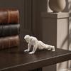 3D-печатная скульптура Мускулистого Мужчины для отжиманий, Греческая Ретро Фигурка для Фитнеса, Настольный Декор, Арт-Статуэтка для Офиса, Книжной Полки, Полки в Спортзале, Свадебный Юбилей