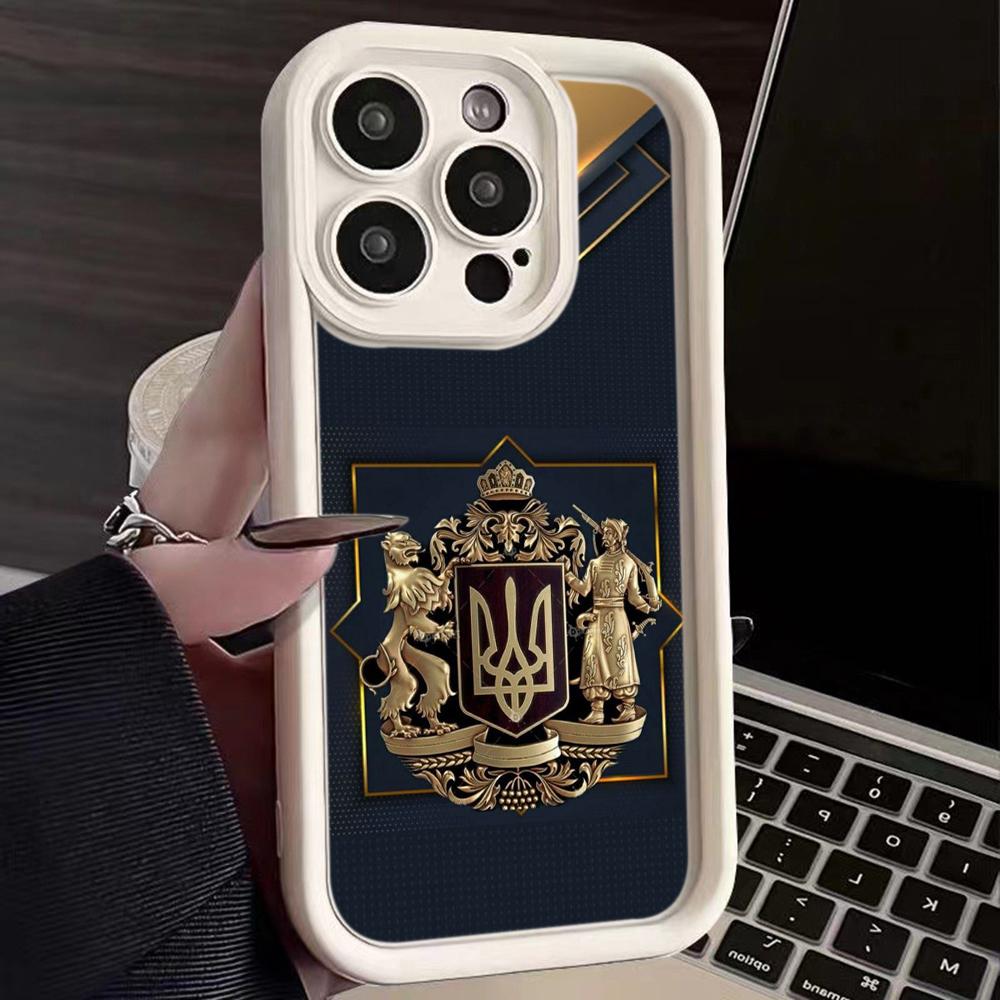 LZ26 National Emblem Flag Art Silicone Phone Case for iPhone 11 13 14 15 16 Pro Max 7 8 16 Plus 12 Mini XS Max XR Shockproof Back Cover
