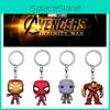 Idea Marvel Funko Pop Avenger Hulk Iron Man Keychain Figure Backpack Pendant