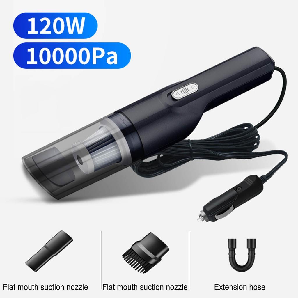 Автомобильный пылесос 120 Вт с высоким всасыванием для автомобиля, ручной пылесос двойного назначения для влажной и сухой уборки