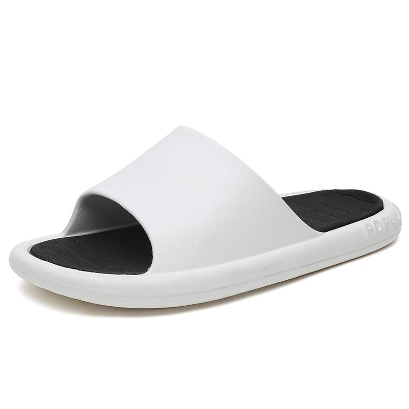 Новые мужские и женские тапочки в полоску, шлепанцы для бассейна, летние мужские пляжные сандалии большого размера для пар, обувь