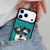 Cartoon Schnauzer Dog Phone Case for iPhone 16e 15 14 13 12 17 Pro Max Plus Air 17pro Cover Coque