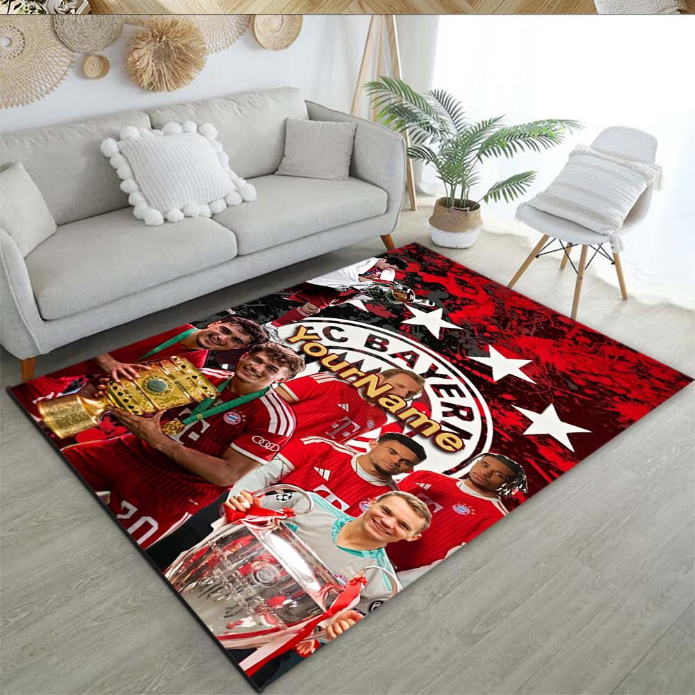 Bayern Munich Personalized Text Carpet Suitable for Foyer Kitchen Dormitory Outdoor Anti-slip Rug Office home decor Spiritual Gift