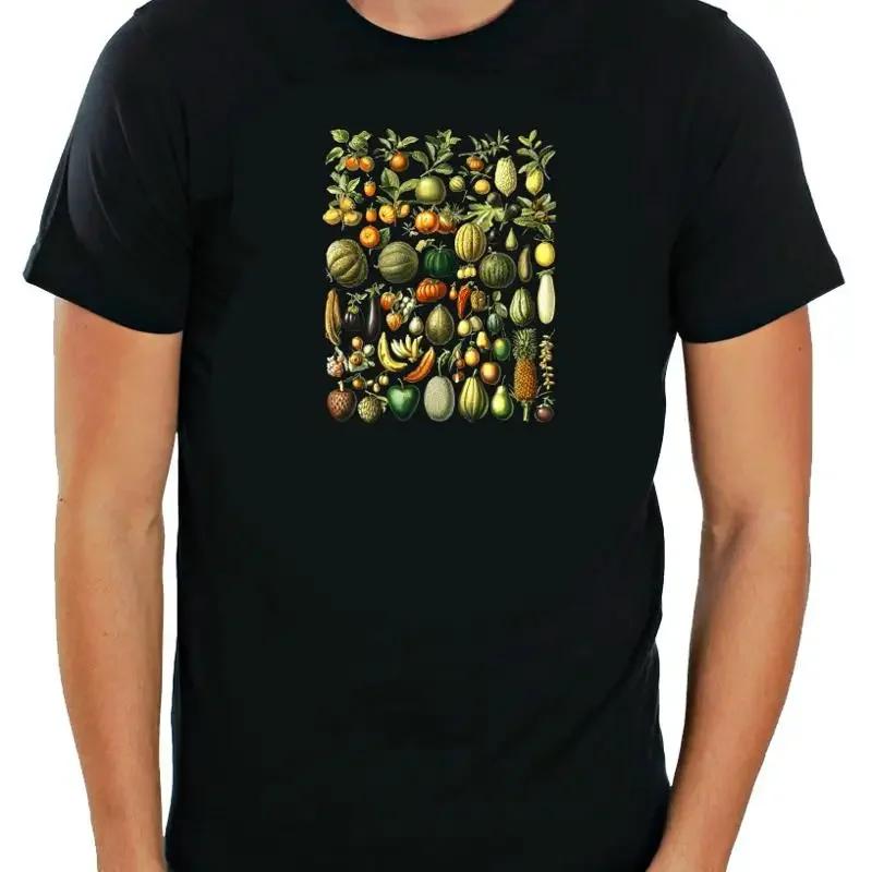 Fruits Vegetables Design Logo White T Shirt Unisexs F446