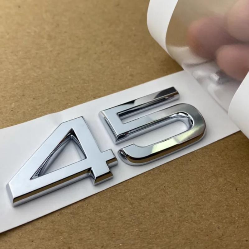 Car Letter Logo Sticker for Audi A5 suitable for tail bumper and trunk emblem applicable to 2.0 3.0 40TDI 35 40 45TFSI models