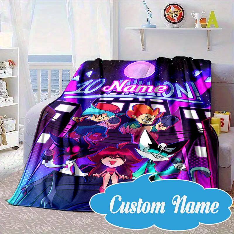 Custom Name Friday night Blanket bed sofa Blanket Flannel Blanket for Camping, Hiking, Picnic Essentials,gift for Fan family