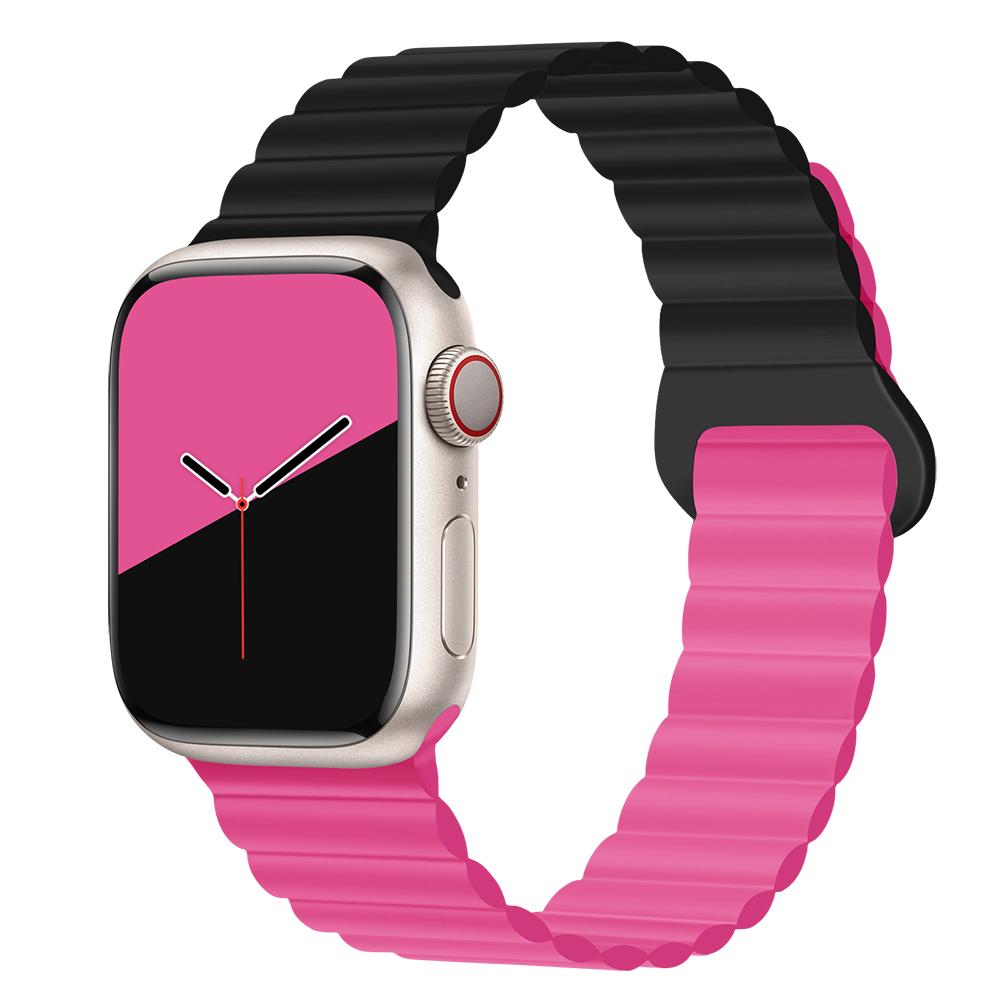 Силиконовый магнитный ремешок для Apple Watch 11 10 46мм 42мм Ultra 3/2 49мм Спортивный браслет iWatch 9 8 7 6 5 4 SE 45мм 44мм 41мм