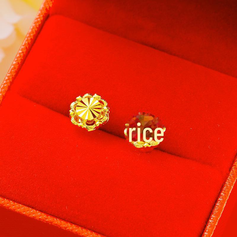 24K Gold-Plated Heart Earrings: Korean Style Fashion