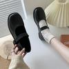 New Fashion Women's Casual Shoes Thick Heel Round Toe Comfortable Walking Shoes Party Princess Shoes
