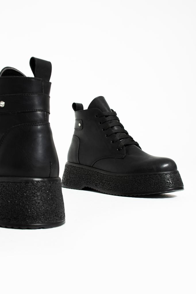 Стильные женские ботинки на удобной подошве на шнуровке 59-901-23Объем