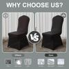 12-50 Pack Spandex Stretch Chair Covers Standard Seat Slipcovers for Wedding Party Banquet Holiday Celebration Decor
