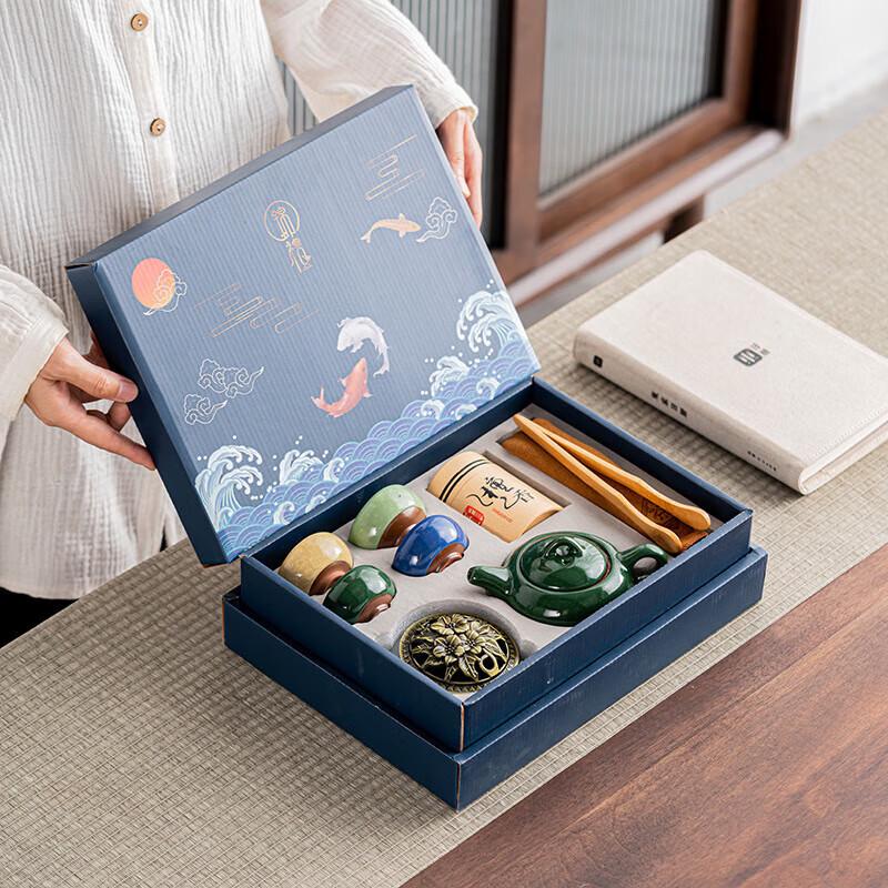 Чайный сервиз Xin Qi Ji National Tide для бизнеса с благовонницей