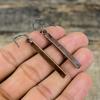 Серьги из бирюзы Аризоны, медные серьги, выполненные методом электроформовки, изящные драгоценные камни, серьги ручной работы, подарок для женщин, медные украшения, выполненные методом электроформовки