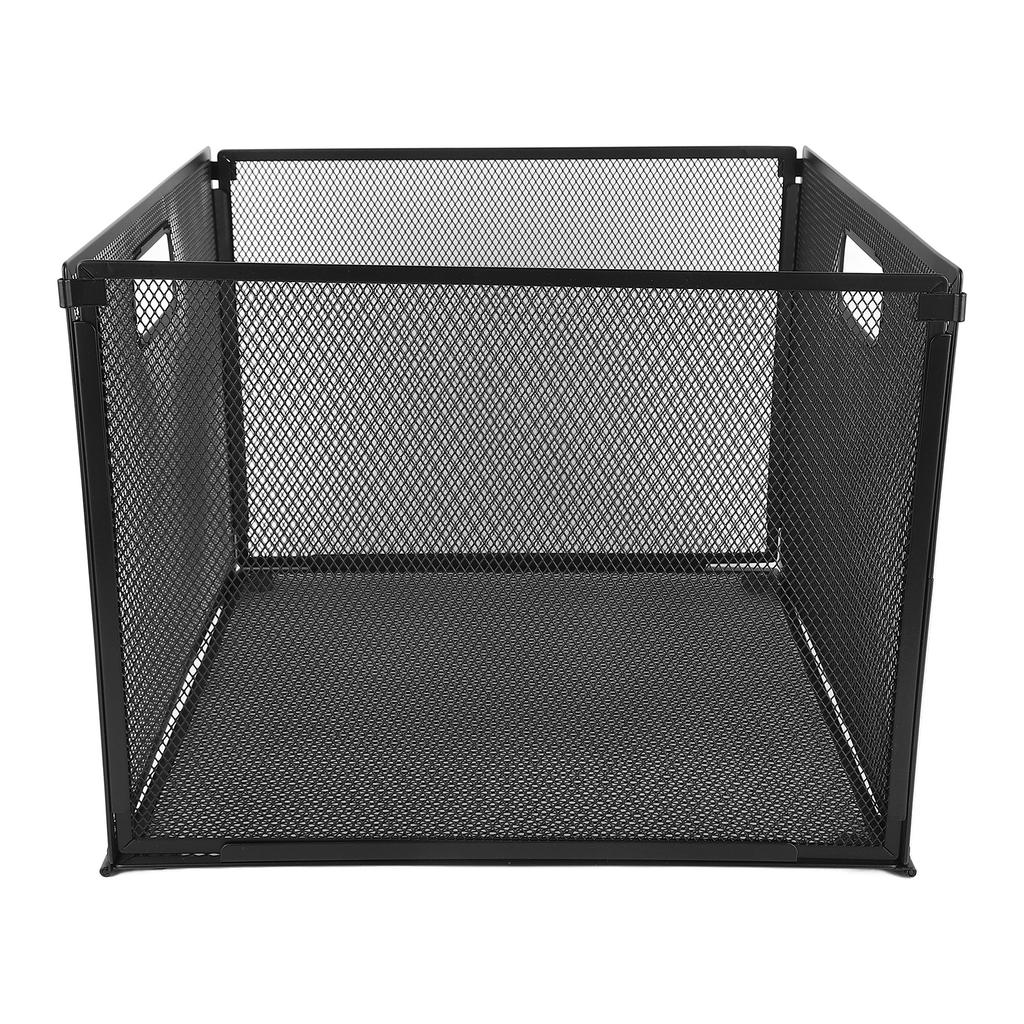 Держатель для файловой корзины, складной, большой емкости, железная сетка, настольный ящик для хранения файлов для книг, журналов