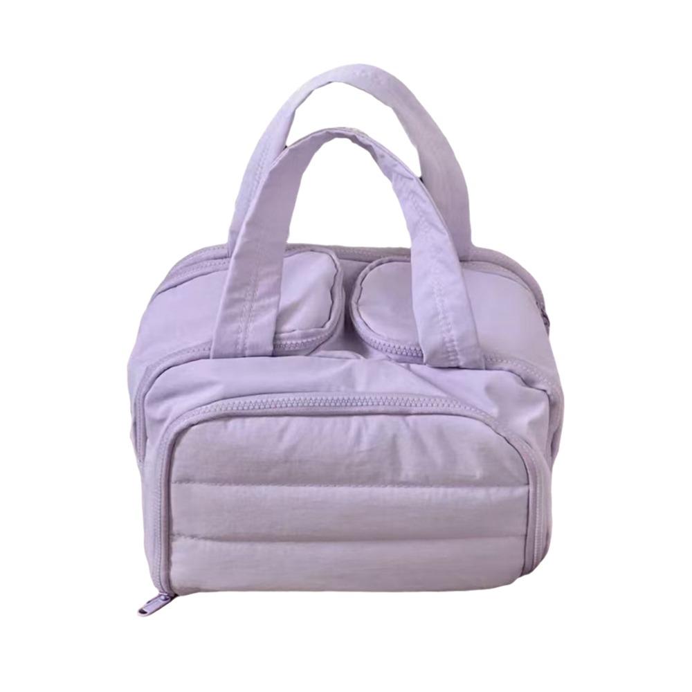 Zipper Closure Cosmetic Handbag Multipocket Design Portable Makeup Pouch Shower Organizer