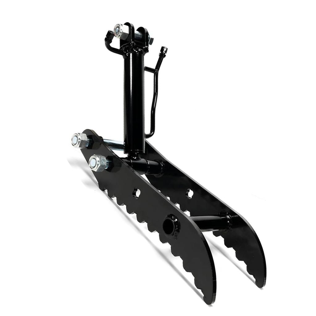 Excavator Hydraulic Thumb Clip Manganese Steel 3 Hole Excavator Auxiliary Clamp with L Shaped Bracket