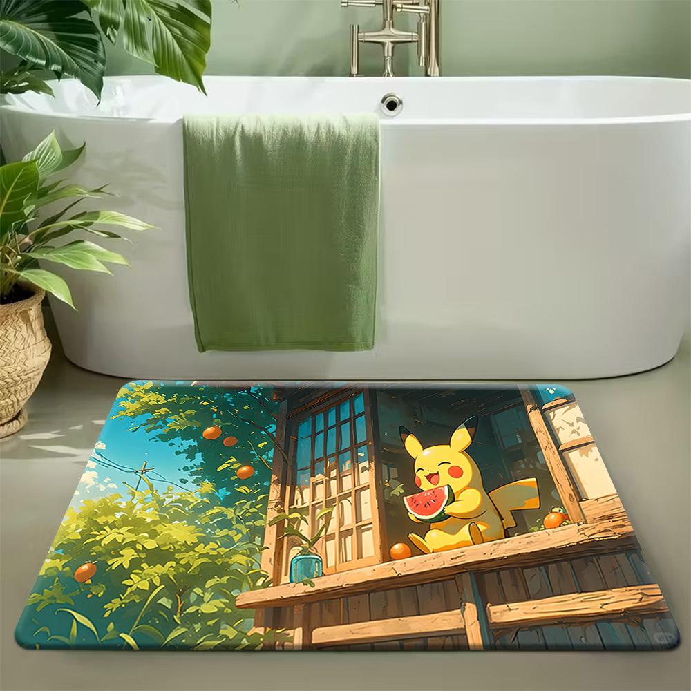 Lucario Stormy Ocean Adventure Print Non-Slip Floor Mat Doormat