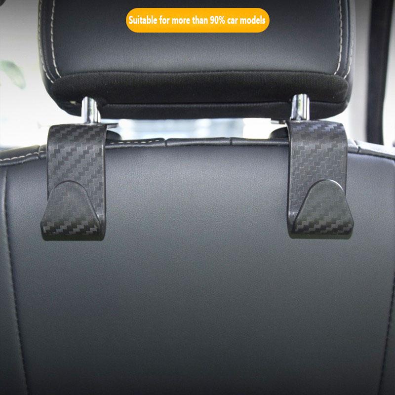 1/2/4Pcs Universal Car Back Seat Hook Car Accessories Interior Portable Hanger Headrest Storage Holder Durable Hanging Hooks
