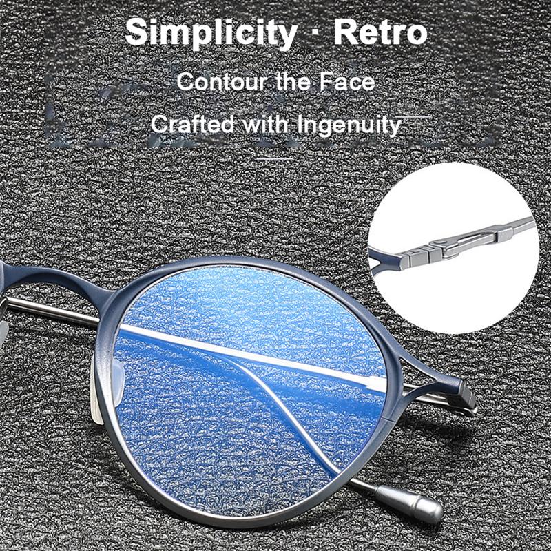 Brand Replication Oval Titanium Eyeglasses Gradient Design Women Retro Glasses Frame 2025 New Fashion Spectacles