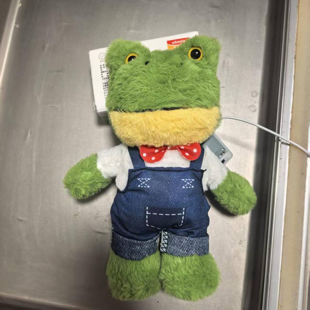 Singing Frog Plush Toy Cute Cartoon Frog Stuffed Animal Doll for Kids Birthday Gift Soft Comfortable