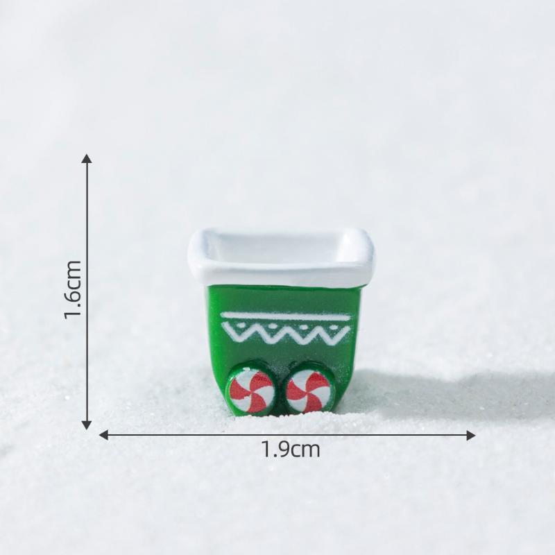 1/4 шт. Рождественская елка Санта Клаус Снеговик Лось Пингвин Колокольчик Миниатюрные ландшафтные украшения Дом Новый год Рождество Кукольный домик Декор