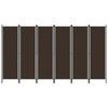 VidaXL Room Divider 6 Panels Brown 300x180 Cm