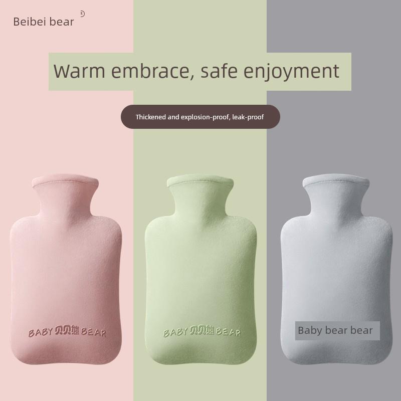 Water-Filled Hot Water Bottle, Explosion-Proof Hot Compress for Women, Warm Palace Warmer, Warm Belly Pad, Large and Small Sizes, Student