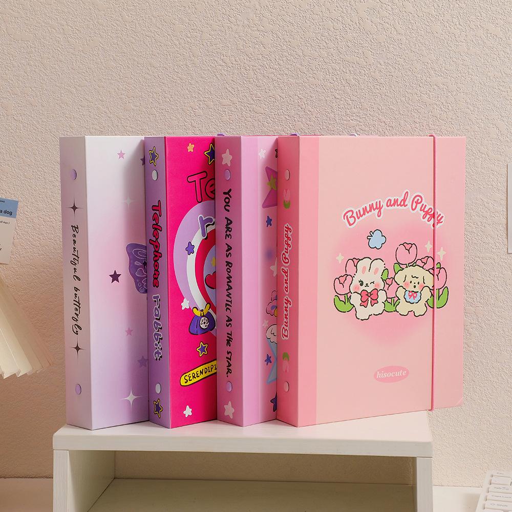 Cute A5 Butterfly Kpop Photocard Holder DIY Binder Photocards Idol Photo Album Photo Collect Book Photocard Binder Scrapbook