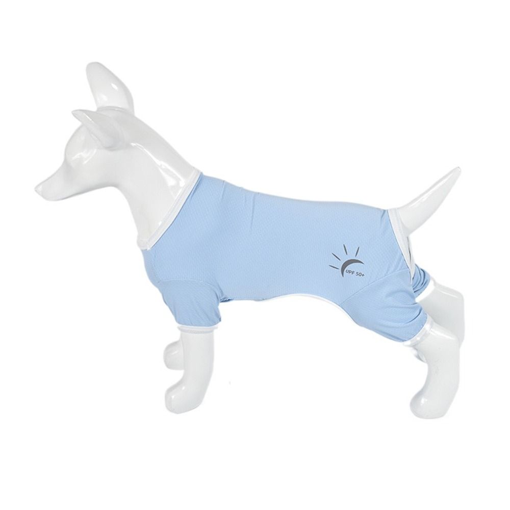 Однотонная одежда для защиты домашних животных от ультрафиолета, эластичная одежда для собак, стильный жилет для щенков, лето