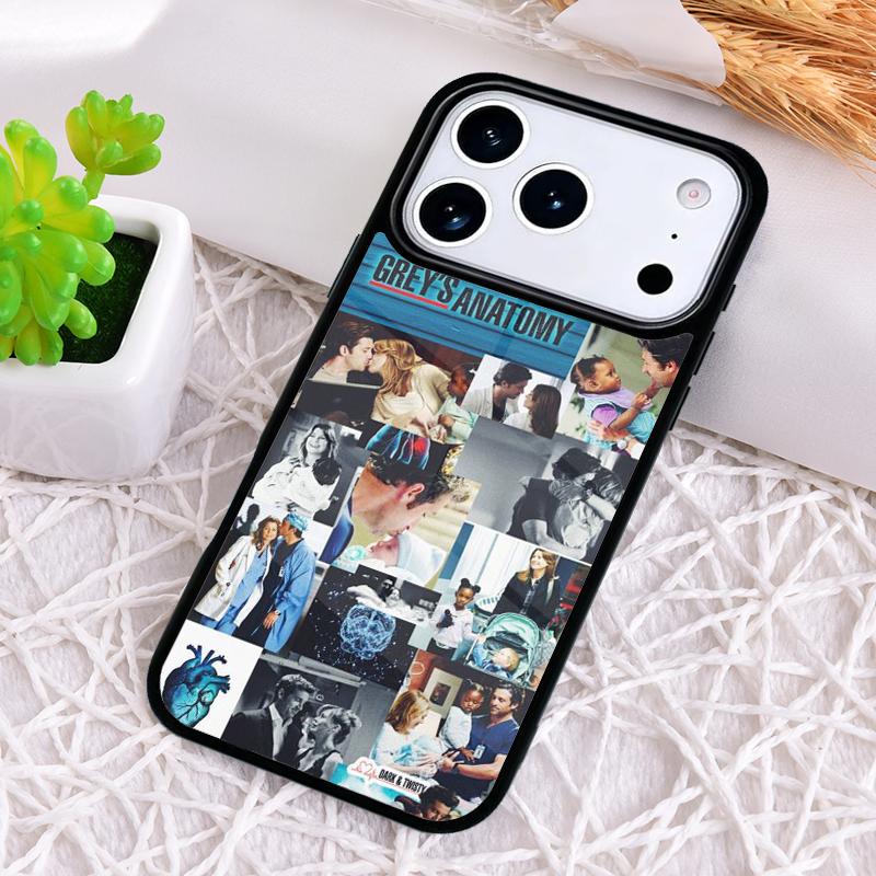 Чехол-коллаж "Анатомия Грей" для iPhone 17 Air 16 15 11 12 14 13 Pro Max Ударопрочный чехол