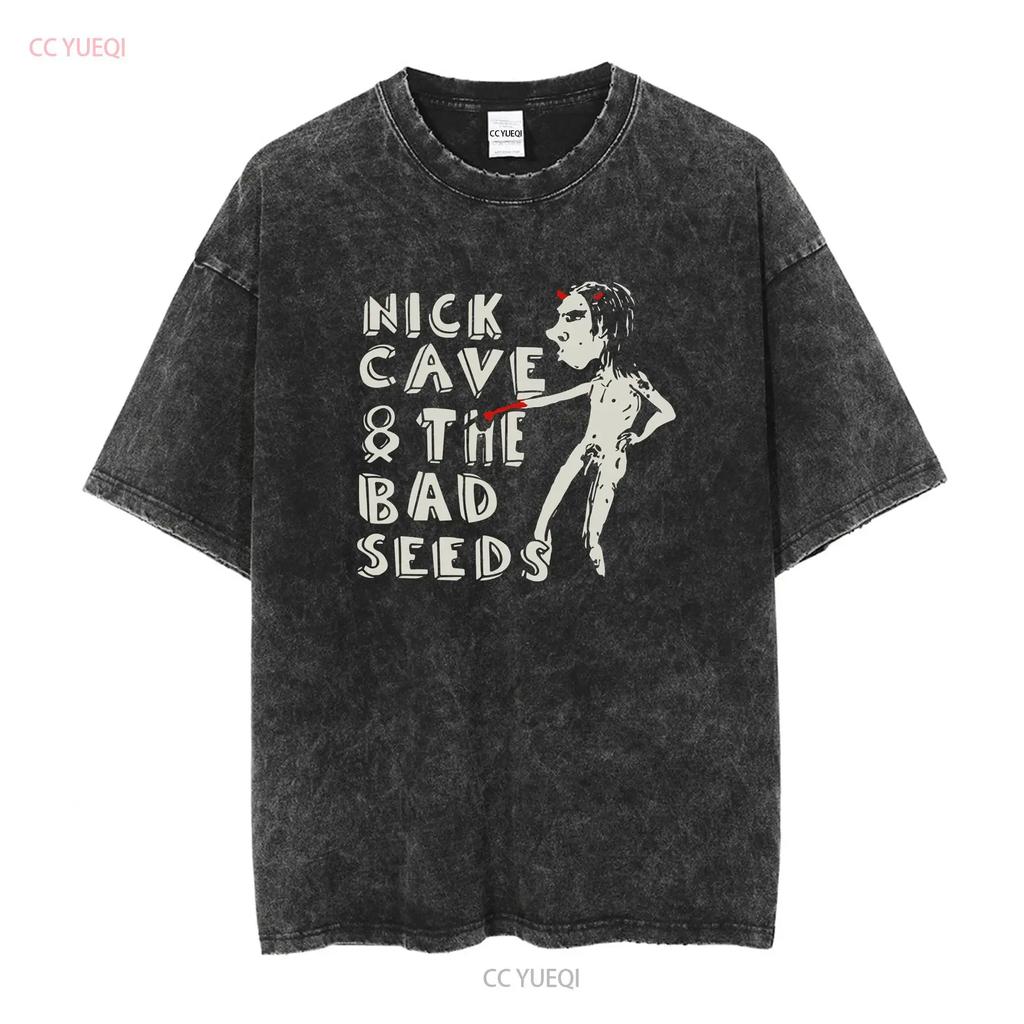 Футболка Nick Cave And The Bad Seeds Loverman Все размеры S1069 с длинным или коротким рукавом винтажная Стирка Повседневный уличный стиль Дышащая