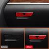 Для Ford Explorer Углеродное волокно Автомобильный интерьер Ящик для хранения у второго пилота Ручка-кольцо Панель кнопок Модификация Декоративная наклейка