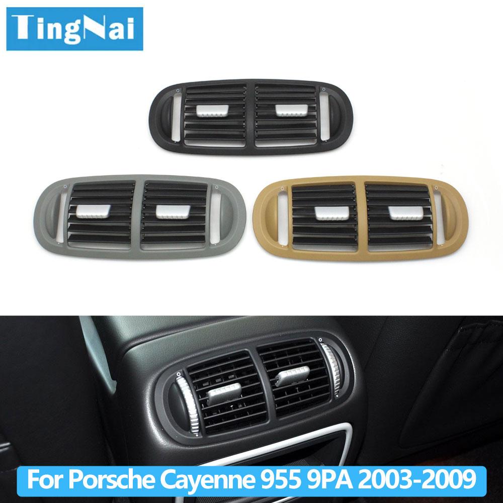 LHD RHD Car Rear Dashboard Air Conditioner AC Vent Oulet Grille Cover Panel Replacement For Porsche Cayenne 955 9PA 2003-2009